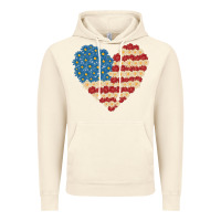 Vintage Artic american heart flag Vintage Hoodie - MaliasSmallBusiness