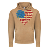 Vintage Camel american heart flag Vintage Hoodie - MaliasSmallBusiness