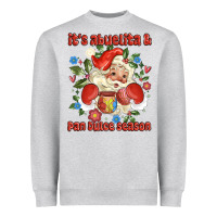 Heather Grey its abuelita and pan dulce season mexican santa Heavyweight Sweatshirt - MaliasSmallBusiness