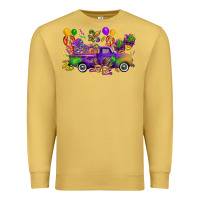 Antique Gold mardi gras truck Premium Sweatshirt - CowGirlArtShop
