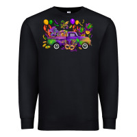 Black mardi gras truck Premium Sweatshirt - CowGirlArtShop