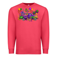 Cardinal mardi gras truck Premium Sweatshirt - CowGirlArtShop