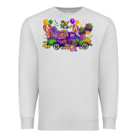 Dove Grey mardi gras truck Premium Sweatshirt - CowGirlArtShop