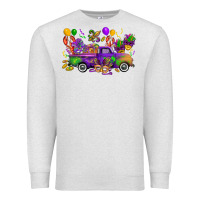 Oatmeal Heather mardi gras truck Premium Sweatshirt - CowGirlArtShop