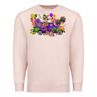 Pale Pink mardi gras truck Premium Sweatshirt - CowGirlArtShop