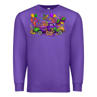 Purple mardi gras truck Premium Sweatshirt - CowGirlArtShop