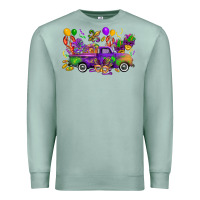 Seafoam mardi gras truck Premium Sweatshirt - CowGirlArtShop