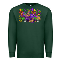Sports Green mardi gras truck Premium Sweatshirt - CowGirlArtShop