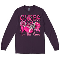 Plum cheer for the cure Long Sleeve Tee - MaliasSmallBusiness