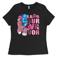 Black i am a survivor Ladies Tee - AdoDesignShop