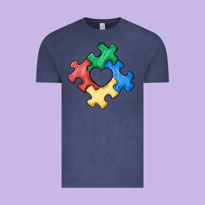 Autism Puzzle Vintage Tee Designed By Maliassmallbusiness