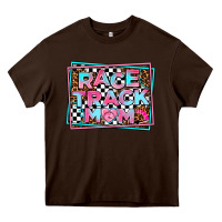 Chocolate Brown race track mom Heavy Core Tee - AdoDesignShop