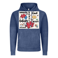 Vintage Denim autism Vintage Hoodie - MaliasSmallBusiness