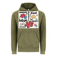 Vintage Olive autism Vintage Hoodie - MaliasSmallBusiness