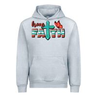 Heather Grey Have Faith Urban Hoodie - BundleAndBundleShop