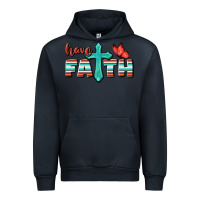 Navy Have Faith Urban Hoodie - BundleAndBundleShop