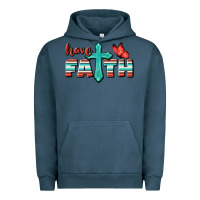 Pigment Midnight Navy Have Faith Urban Hoodie - BundleAndBundleShop