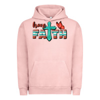 Pigment Salmon Have Faith Urban Hoodie - BundleAndBundleShop