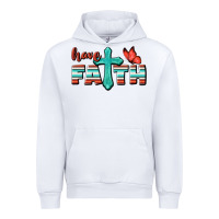 White Have Faith Urban Hoodie - BundleAndBundleShop