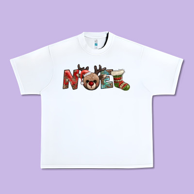 Noel With Sock And Reindeer Urban Heavy Tee Designed By Adodesignshop