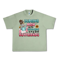 Oil Green judging men by the standards of my book boyfriends Urban Heavy Tee - MaliasSmallBusiness