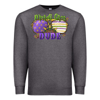 Charcoal Heather mardi gras dude Premium Sweatshirt - CowGirlArtShop