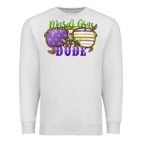 Oatmeal Heather mardi gras dude Premium Sweatshirt - CowGirlArtShop
