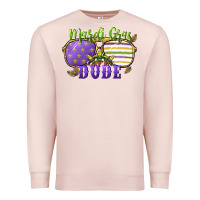Pale Pink mardi gras dude Premium Sweatshirt - CowGirlArtShop