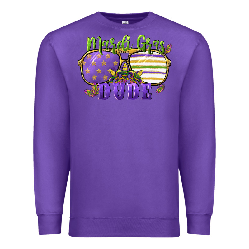 Mardi Gras Dude Premium Sweatshirt by CowGirlArtShop | Teevron