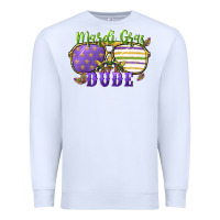 White mardi gras dude Premium Sweatshirt - CowGirlArtShop