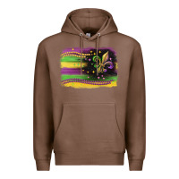 Chestnut mardi gras flag Premium Hoodie - CowGirlArtShop