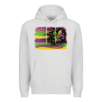 Dove Grey mardi gras flag Premium Hoodie - CowGirlArtShop
