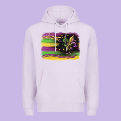 Mardi Gras Flag Premium Hoodie Designed By Cowgirlartshop