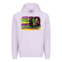Lilac mardi gras flag Premium Hoodie - CowGirlArtShop
