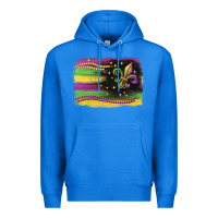 True Royal mardi gras flag Premium Hoodie - CowGirlArtShop