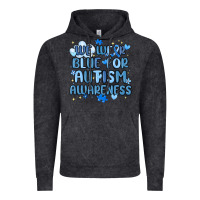 Vintage Black we wear blue for autism awareness Vintage Hoodie - MaliasSmallBusiness
