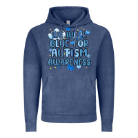 Vintage Denim we wear blue for autism awareness Vintage Hoodie - MaliasSmallBusiness