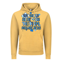 Vintage Mustard we wear blue for autism awareness Vintage Hoodie - MaliasSmallBusiness