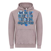 Vintage Zinc we wear blue for autism awareness Vintage Hoodie - MaliasSmallBusiness