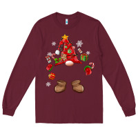 Custom Christmas Gnome Long Sleeve Tee | Teevron