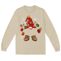 Mushroom custom christmas gnome Long Sleeve Tee - MaliasSmallBusiness