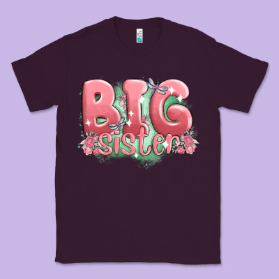 Big Sister Classic Tee Designed By Maliassmallbusiness