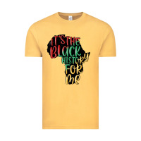 Vintage Mustard its the black history for me Vintage Tee - MaliasSmallBusiness