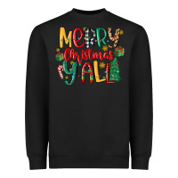 Black merry christmas y'all Heavyweight Sweatshirt - MaliasSmallBusiness