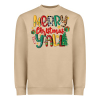 Mushroom merry christmas y'all Heavyweight Sweatshirt - MaliasSmallBusiness