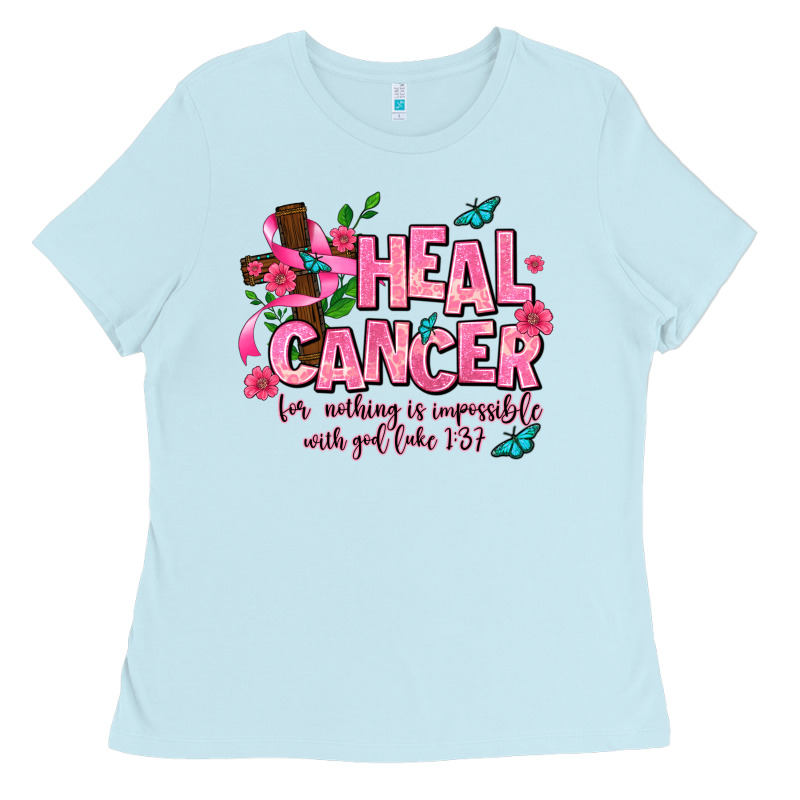 Heal Cancer Ladies Tee by AdoDesignShop | Teevron