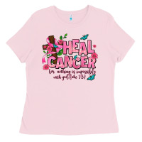 Bubblegum Pink heal cancer Ladies Tee - AdoDesignShop