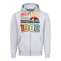 Heather Grey Best Wife Since 1982 Zipper Hoodie - Bettercallsaul
