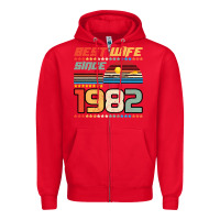 Red Best Wife Since 1982 Zipper Hoodie - Bettercallsaul