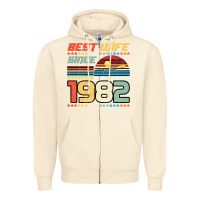 Sandshell Best Wife Since 1982 Zipper Hoodie - Bettercallsaul